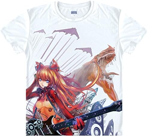 Anime Neon Genesis Evangelion EVA T-Shirt Summer Printed Short Sleeves T-Shirt Tee