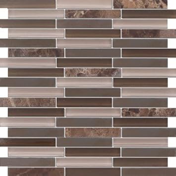 Amazon Com Zen Chocolate Cafe Expreso Stone Vidrio Mosaico