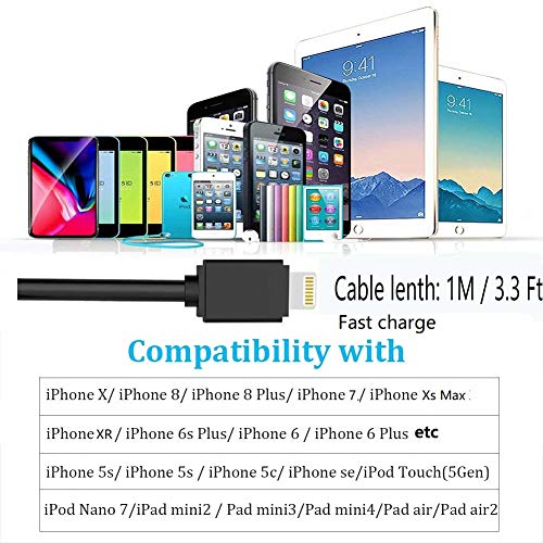 Lulandy 2019 Upgrade Version Benz Phone Charge Cable Benz Car Audio Cord AMI MMI AUX Media Adapter Quickly Charging Cord Compatible with iPXs Max XR X 8 7 Phone for Mercedes Benz(Audio+Charge+3.3ft)