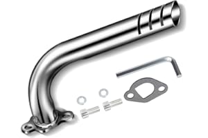 FVRITO Upgrade Header Exhaust Pipe Kit for Non Hemi Predator 212cc 196cc 6.5HP GX160 GX200 Coleman CT200u BT200X CT200u-ex KT196 Baja Warrior MB200 Clone Engine Go Kart Mini Bike Performance Parts