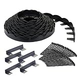 EasyFlex Dimex Scallop Top Plastic No-Dig Edging Project Kit, 100-Feet (3210-100C)