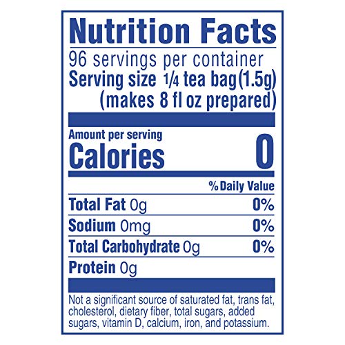 Lipton Family Black Iced Tea Bags, Unsweetened Decaffeinated, 24 ct