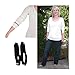 Black Elastic Adjustable Armbands/Shirt Garters/Sleeve Hold Ups - Unisex