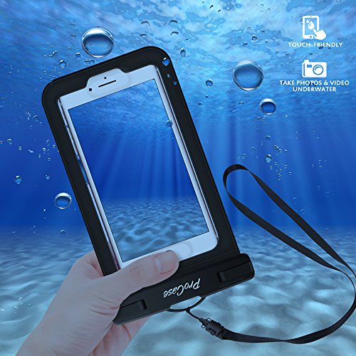 Waterproof Case with Touch ID, ProCase Cellphone Dry Bag Pouch for Apple iPhone 7 / 7 Plus with Fingerprint Recognition, Samsung Galaxy S7, S7 Edge Note HTC LG Sony Nokia Motorola up to 6.0" - 2 pack - Thumbnail 3