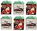 Earthwise Reusable Grocery Gift Bag Totes Assorted Xmas Christmas Holiday Shopping Designs Eco Friendly (Pack of 6)