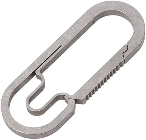 Yyooo Leichter, tragbarer, bunter EDC-Karabinerhaken aus Titanlegierung