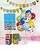 Toy Inspired Story Happy Birthday Banner Decorations Kit, Kids Birthday Party Garland Banner Toy Inspired Story Theme Balloons for Birthday 1st 2nd 3rd 4th 6th 10th Party Supplies