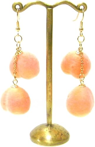 Amazon ピアス レディース 両耳 フルーツピアス もも ピーチ 果物 果物 可愛い おもしろピアス おしゃれ フック 人気 通販 ピアス 通販