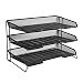 Rolodex Mesh Collection Stacking Sorter, 3-Section, Desk Tray, Standard Packaging primary
