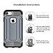 iPhone 7 Case Shockproof, Mpaltor Slim Anti-scratch Protective Dual Layer Shock Resistant PC + TPU Armor Defender Back Cover for iPhone 7 4.7 inch Black