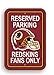 NFL Washington Redskins Plastic Parking Sign