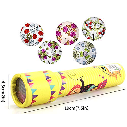 OSOPOLA Kaleidoscope Toy - Paper Tumble Wheel Magic Tin Tube Prism Lens - Educational Toy/Birthday Present/Party Favor for Kids 6Pcs(Random Delivery)