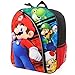 Trendy Apparel Shop Super Mario Bros 16'' Molded Backpack Reflective Stripes - RED