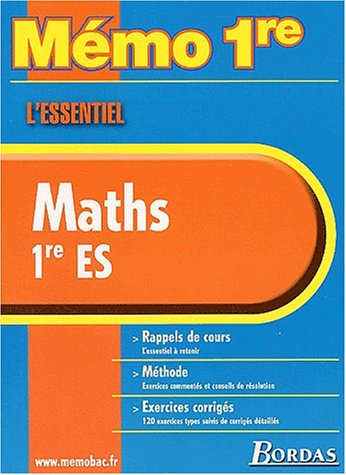 Maths, 1re ES
