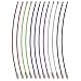 Wisdompro Wire Keychain Cable, 12 Pack of 6.3 Inch Stainless Steel Wire Keyrings 2mm Cable Keyring Loop/Hoop for Luggage Tags, Keys and ID Tag Keepers - Multicolor