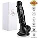 Ultra Realistic Dildo with Strong Suction Cup for Hands-free Anal Vaginal Play