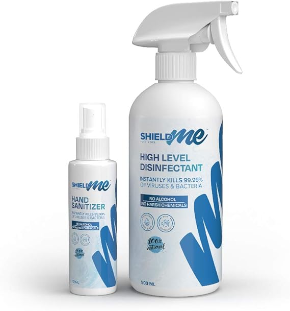 GYM Package of High Level Disinfectant & Sanitizer 100 Natural [500ML