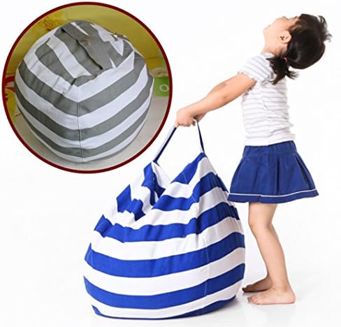 EXTRA LARGE - Stuffed Animal Storage Bean Bag - Available in 2 Sizes (26" &amp; 36") - Premium Cotton Canvas