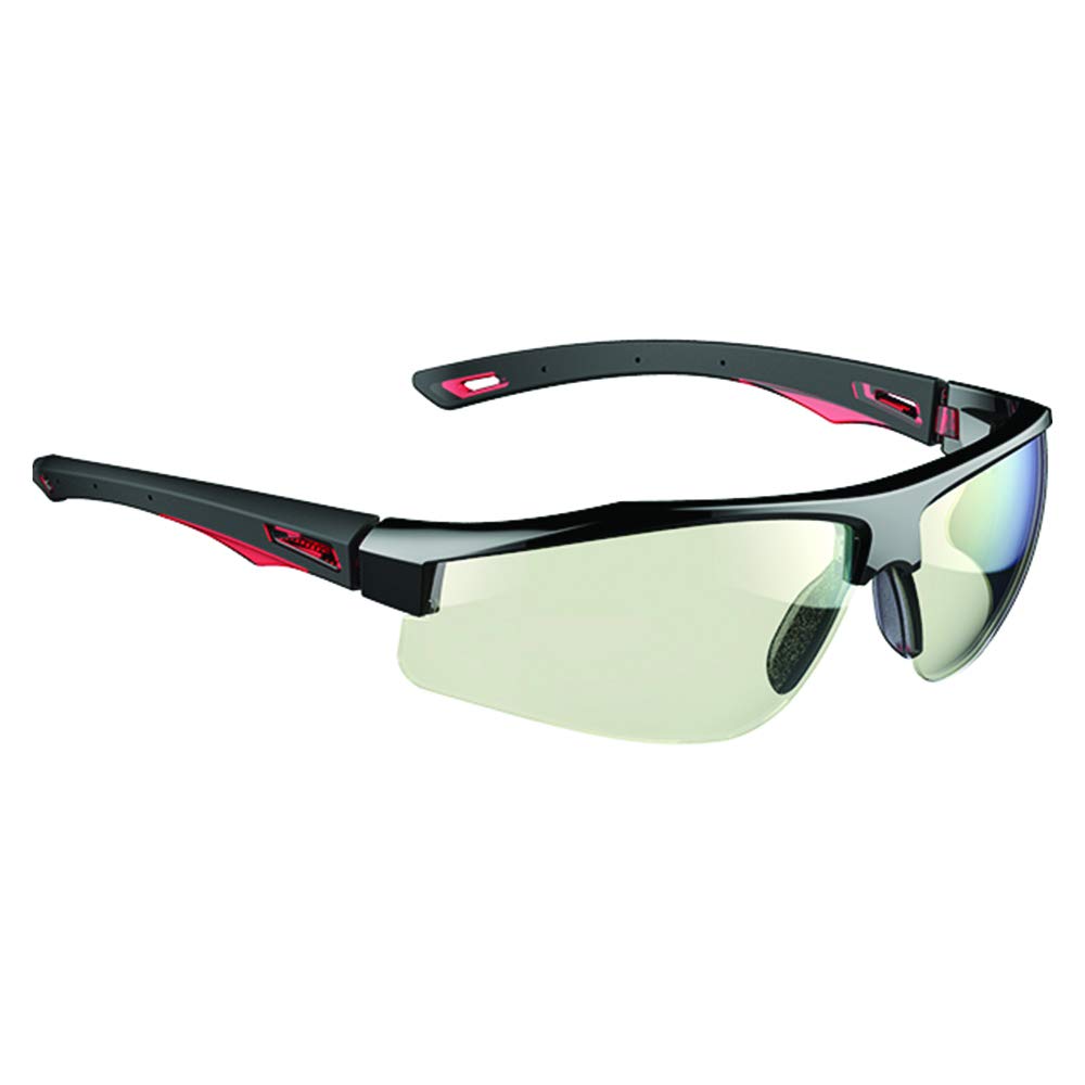 JSP Galactus Anti-mist Safety Safety Spectacle Black/Red Indoor Outdoor lens (ASA480-0B7-600), Indoor / Outdoor