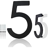 Hvatry House Numbers for Outside, 6 inch Modern Floating Address Numbers for Front Door, Street, Apartment, Farmhouse, High V