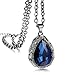 CC Kimico™ Sapphire Stainless Steel Pendant Diamond Tone Sweater Long Chain Necklace