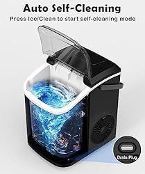 COWSAR Nugget Ice Maker Countertop, Chewable Pebble