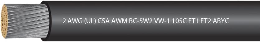 EWCS 2 AWG UL Approved Marine Grade Tinned Copper Boat Battery Cable Rated 600 Volts Spec - Made in USA! - RED - 25 FEET : Sports & Outdoors