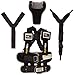 Ride Safer Delight Travel Vest, Small Black – Includes Tether and Neck Pillow