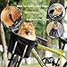 ANZOME Dogs Carrier Bike Basket, Handlebar Basket Folding Front Removable wiht Adjust Dog Seatbelts Bicycle Baset Quick Release Easy Install Detachable Cycling Bag Mountain Picnic Shoppingthumb 4