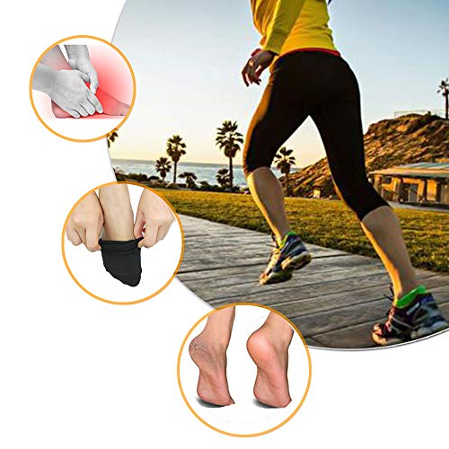 image for Feeke (8PCS) Silicone Heel Protectors,Heel Cups,Gel Heel Cushion,Plant