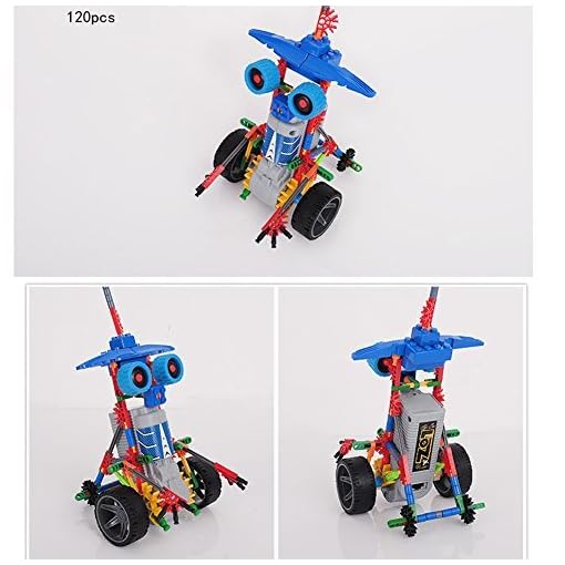 HAHAone [ Motorial Alien Robot ] Robotic Building Set Block Toy ,Battery Motor Operated,3D Puzzle Design Alien Primate Robot Figure for Kids and Adults , Sturdy Enough , 120 Parts(Elf Knights)