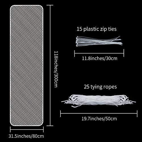 COCODE Child Safety Net - Safety Mesh Netting for Rail Balcony Banister Stair for Baby Kids Toys Pets, Safe for Indoor, Outdoor, Patios - 10ft x2.5ft