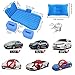 hikotor Car Travel Back Seat Inflatable Blue Air Mattress – 2 Air Pillows,2 Air Piers,1 Travel Neck Pillow,Mattress and Piers can be Separated so Mattress can be Used Like a Normal Camping Mattressthumb 2