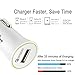 Quick Car Charger QC3.0 PowerMore USB 1 Port Fast Charge [QC2.0 Compatible] for Galaxy S6 S7, Note 4 5, LG G3 G4, HTC M8 M9 (Micro-B)