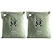Natural Air Purifying Bags by ZooBamboo. Activated Bamboo Charcoal Deodorizer Bags. Odor Eliminator for Cars, Homes, Closets, Bathrooms and Pet areas. Absorbs Odors and Allergens. (2 x 200g)