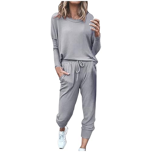 Jogging Suits for Women Piece Set Elastic Waist Slacks Womens