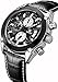 findtime Mens Watches Chronograph 3ATM Waterproof Quartz Wrist Watch Date Analog Business Fashion Sport Design Leather Black Brown