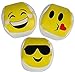 EMOJI KICKBALL HACKY SACK HACKEY PARTY BALLS LOT OF 12