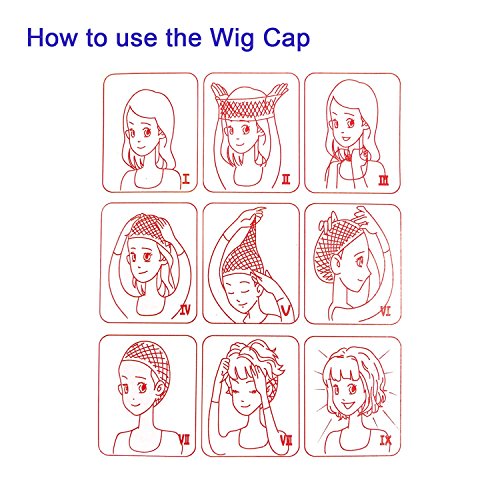 6 Pack Natural Nylon Wig Cap, Breathable and Comfortable Wig Cap for Women and Men (Black, Natural Beige and Light Brown)