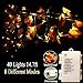 GIAGY Fall Decor,Fall Garland,Thanksgiving Decor,Christmas Decor Lighted Fall Wreath Halloween String Lights [ 14.7 Feet &40 Lights ]