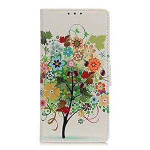 TYWZ Portemonnee Case voor iPhone X/XS,Folio Flip PU Lederen Kleurrijke Schilderen Case Cover met Kaarthouder Slot…