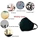 Marygel 5 Pcs Reusable Washable Activated Carbon Cotton Warm PM 2.5 Dust Masks Flu Masks(Black 5 Pcs)