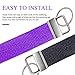 Swpeet 45Pcs Sliver 1 Inch Key Fob Hardware with Key Rings Sets, Perfect for Bag Wristlets with Fabric/Ribbon/Webbing/Embossed and Other Hand Craft - 25mm