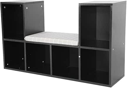 EBTOOLS Estantería para Libros con Asiento 6 Cubos, Librerías Pared