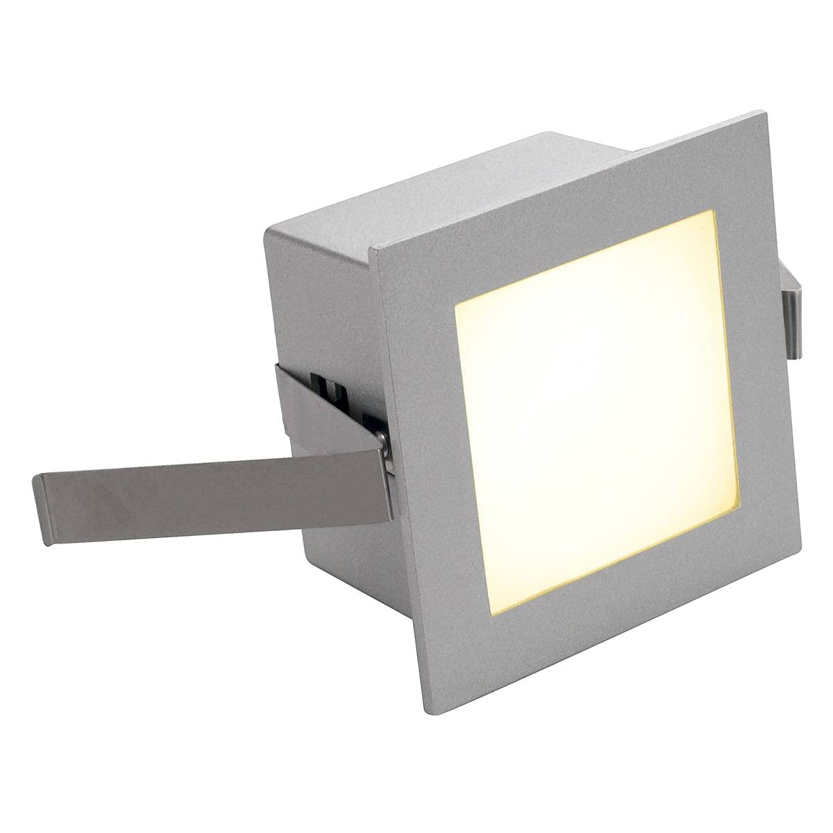 SLV GLENOS Cover 200 for Linear Profile 2713 / Internal Illumination, LED, recessed Wall Light, Ceiling spot / 3000K 1W 40lm Grey, Aluminium, 1 W,111262