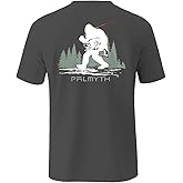 Palmyth Fishing Shirts for Men Short Sleeve T-Shirt UPF 50+ Sun Protection UV Tee