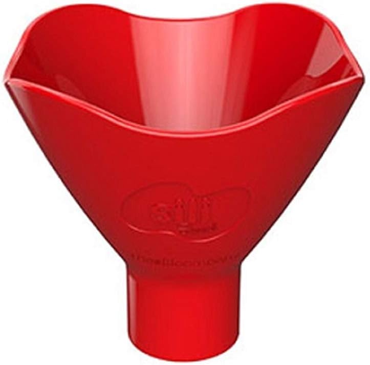 Sili Squeeze – Red Funnel for All Sili Squeeze Bottles, 100% Medical Grade Silicone, Non-Stick Surface, The Perfect Funnel, Foldable