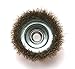 Elitexion Fine Crimped Wire Cup Wheel Brush, 4x5/8 inch Metal, 1 Piece