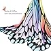 D.Q.Z Kids Monarch Butterfly Wings Costume for Littles Girls Dress Up Clothes, Butterfly Kit Bug Toys for Birthday Gifts Idea (Rainbow)