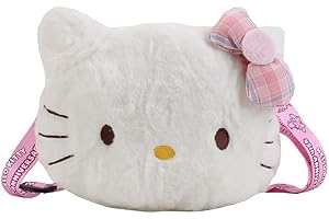 KELBBO For Kitty Cute Shoulder Bags for Women,Kitty cartoon crossbody bag, furry crossbody bag, small wallet, storage, suitable for women, girls, shopping, lipstick bag, cute furry small bag